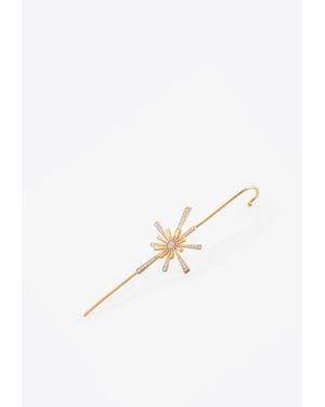 Falamank Diamond Blooms Collection 18-Karat Earcuff With Diamonds - White