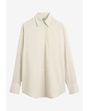 TOTEME Long-Sleeved Striped Shirt - Natural