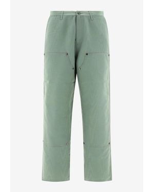 Brain Dead Double-Knee Straight Pants - Green