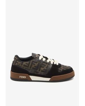 Fendi Match Ff Jacquard Sneakers - Black