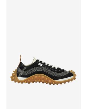 Ami Paris Mirage Textured Sneakers - Black