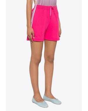 P.A.R.O.S.H. Striped Jersey Shorts - Pink