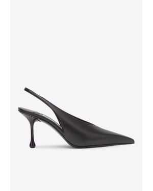 Jimmy Choo Isa 80 Décolleté Slingback Pumps - White