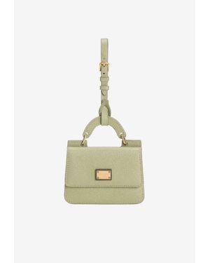 Dolce & Gabbana Dauphine Calfskin Cardholder With Strap - Green