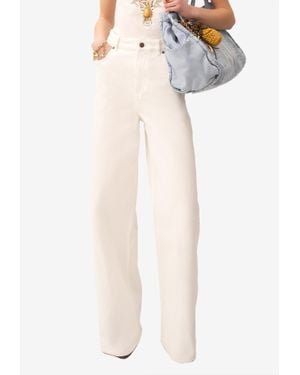 Chloé High-Rise Wide-Leg Jeans - White