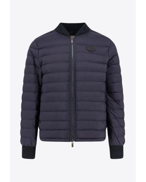 Burberry Zip-Up Padded Jacket - Blue