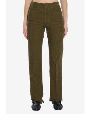 Saint Laurent Clyde Corduroy Pants - Green