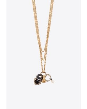 Chloé Antique Pearls Layered Necklace - White