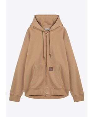 Carhartt Eldon Zip-Up Hooded Sweatshirt - Natural