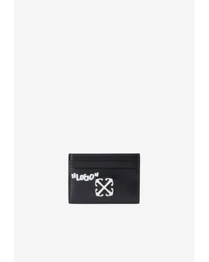 Off-White c/o Virgil Abloh Jitney Quote Leather Cardholder - White