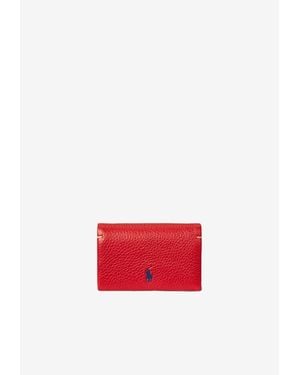 Ralph Lauren Polo Play Leather Cardholder - Red