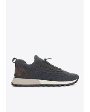 Brunello Cucinelli Runner Low-Top Sneakers - Blue