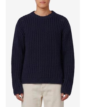 Barena Barboton Cota Wool Sweater - Blue