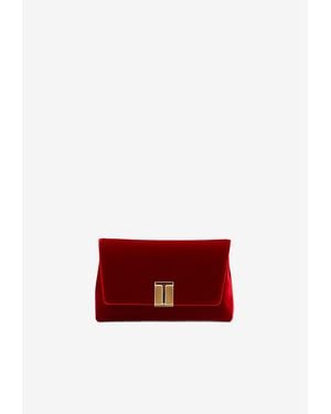 Tom Ford Velvet Clutch Bag - Red