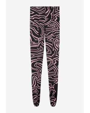 PUCCI Labirinto Print Footed Stretch Tights - Multicolor