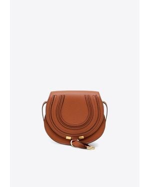 Chloé Small Marcie Shoulder Bag - White