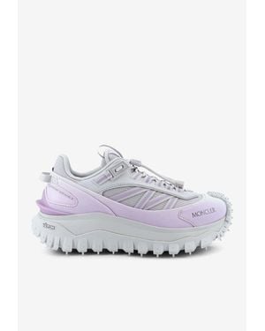 Moncler Trailgrip Sneakers With Contrasting Inserts - Gray