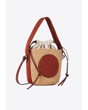 Chloé Small Horse Medal Basket Bag - Red