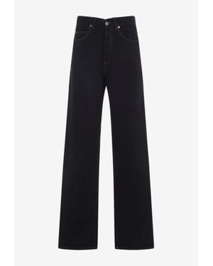 Saint Laurent V-Waist Straight Jeans - Blue