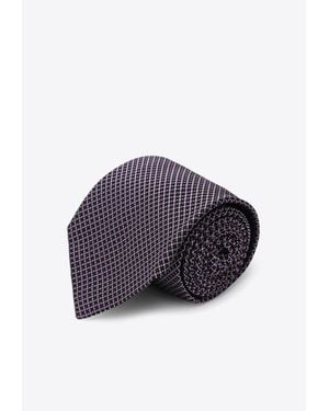Destin Polka Dot Silk Tie - Blue