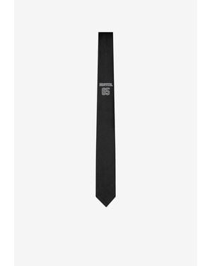 Thom Browne Browne 65 Silk Tie - White