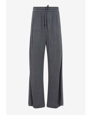Brunello Cucinelli Elasticated-Waist Track Pants - Grey