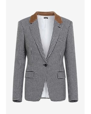 Tom Ford Pied De Poule Houndstooth Blazer - Blue