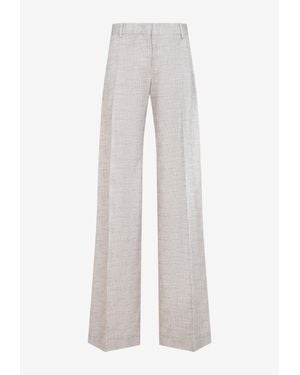 Ermanno Scervino Wide-Leg Pleated Pants - White