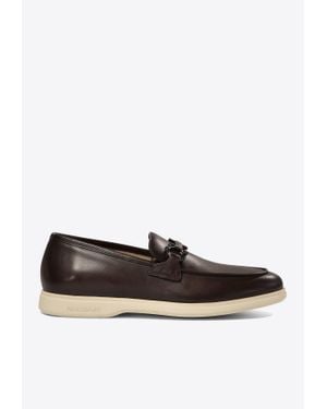 Ferragamo Cosimo Calf Leather Loafers - White