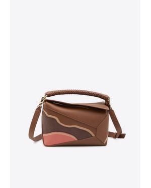 Loewe Small Puzzle Edge Crossbody Bag - Brown