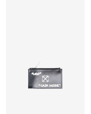 Off-White c/o Virgil Abloh Jitney Quote Zipped Cardholder - White