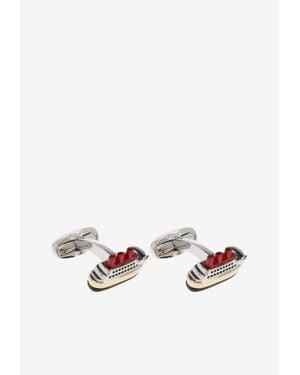 Paul Smith Cruise Ship Cufflinks - White