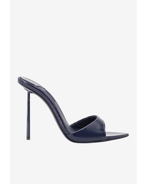 Le Silla Bella 100 Patent Leather Mules - Blue