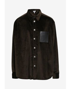 Loewe Patch-Pocket Casual Shirt - Black