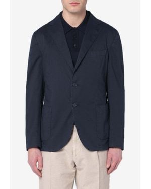 Santaniello Essential Single-Breasted Blazer - Blue