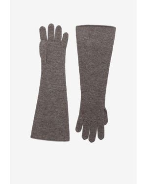 DARKPARK Cashmere Long Gloves - Gray