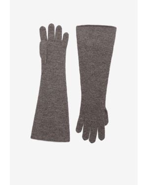 DARKPARK Cashmere Long Gloves - Gray