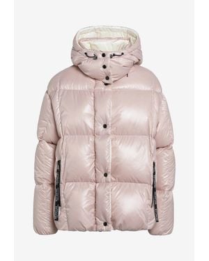 Moncler Parana Hooded Down Jacket - Pink
