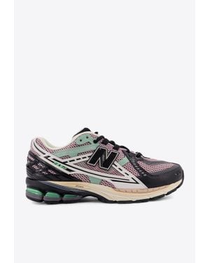 スニーカー NEW BALANCE 1906 mesh low-top sneakers NEW BALANCE 1906 rubber, leather and shell-trimmed mesh