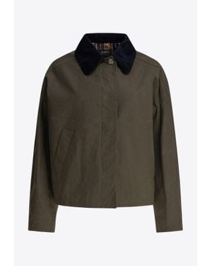 A.P.C. Becca Buttoned Jacket - Green