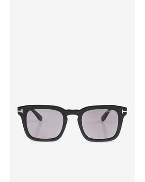 Tom Ford Dax T-Logo Square Sunglasses - Gray