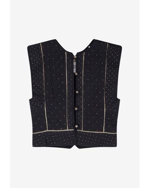 Isabel Marant Volana Quilted Vest - Blue