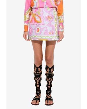 PUCCI Angoli Print Mini Wrap Skirt - Multicolor