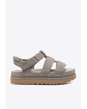 UGG Goldenstar Strap Suede Sandals - Grey