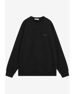 Givenchy Logo Patch Crewneck Sweatshirt - Black