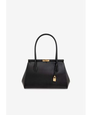 Dolce & Gabbana Marlene Leather Shoulder Bag - Black
