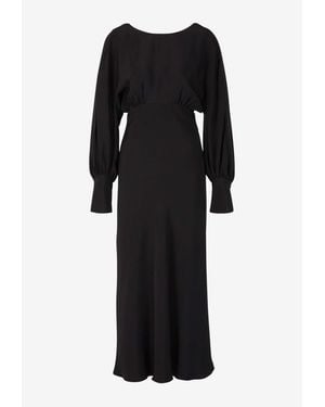 Chloé X Atelier Jolie Silk Maxi Dress - Black