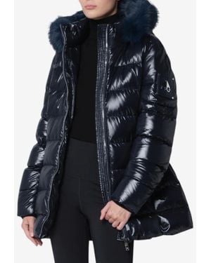 Moose Knuckles Celestia 3Q Puffer Jacket With Faux-Fur Hood - Black