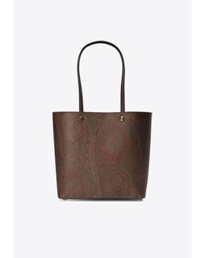 Etro Paisley Jacquard Essential Tote Bag - Brown