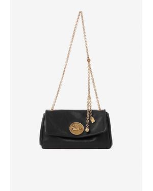 Chloé Heritage Grained Leather Shoulder Bag - White
